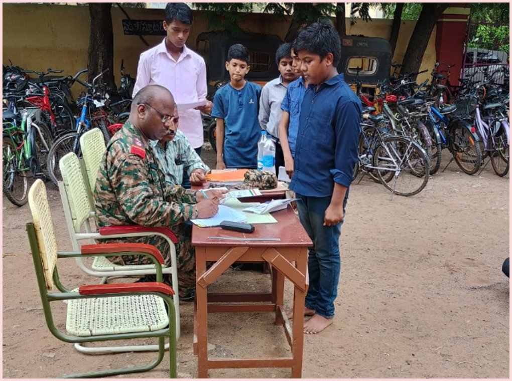 NCC ENROLLEMENT AT OUR SCHOOL